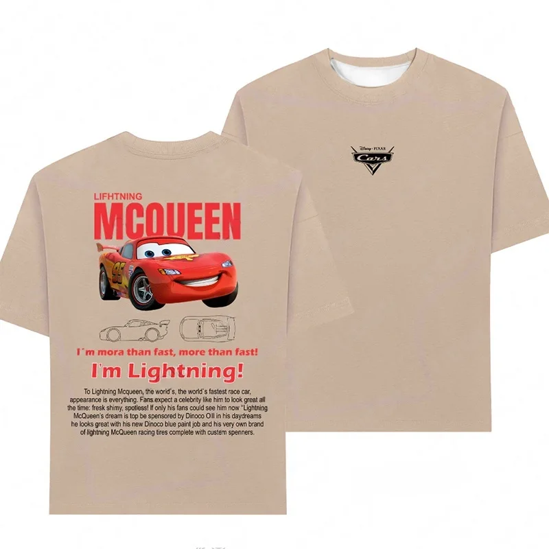 تي شيرت صيفي برق للزوجين ماكوين وسالي كاريرا سريع الجفاف تي شيرت كبير الحجم للرجال والنساء #4