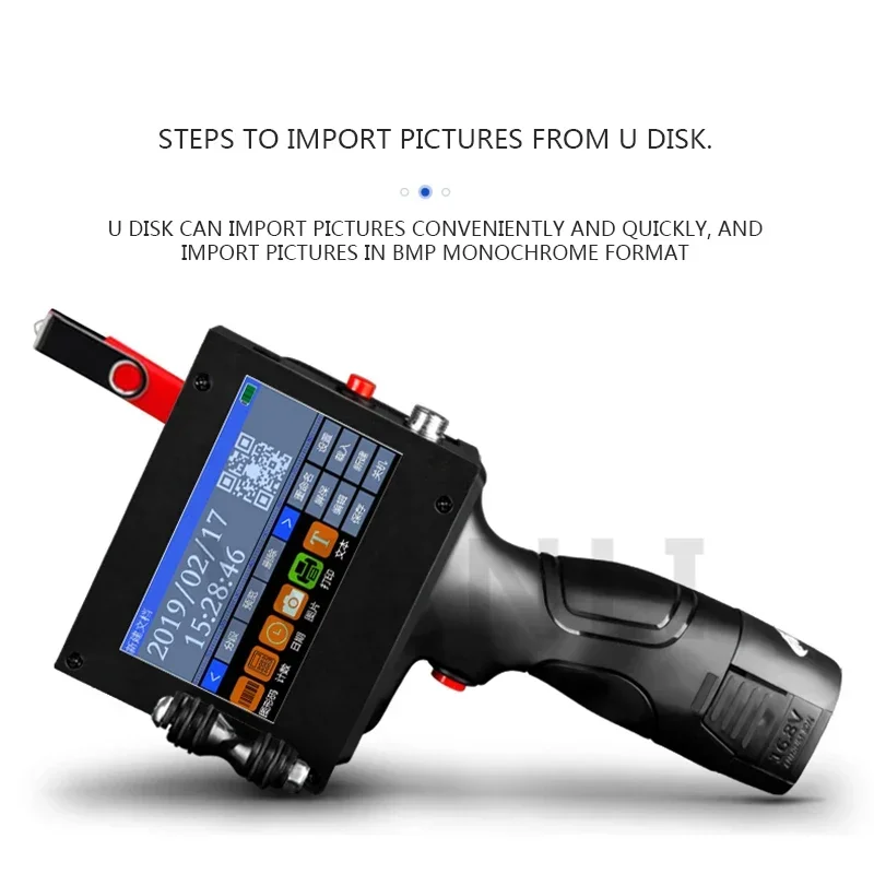 2025 Handheld Smart Inkjet Printer Portable Automatic Date Printer Coding Machine Label Barcode QR Code Coding Device