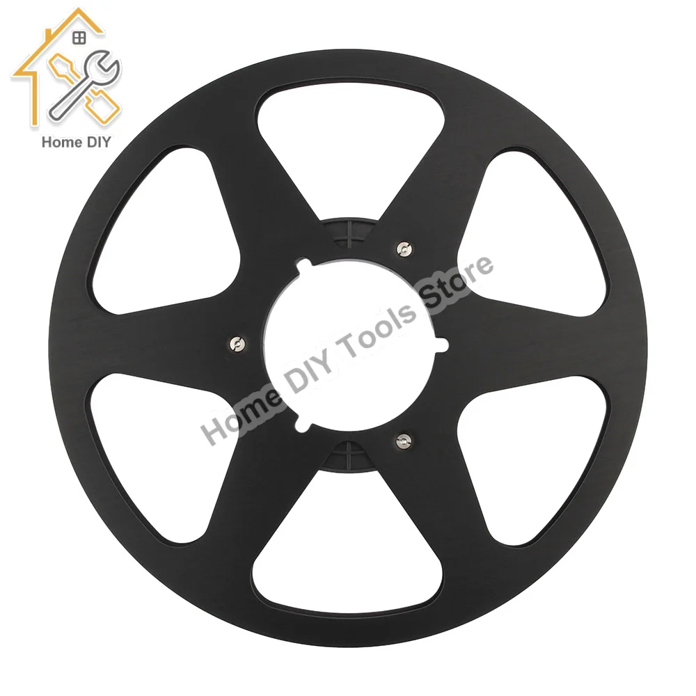 

10 inch 6 Hole Open Reel To Reel Tape Leader Aluminum Alloy Reel Tape Empty Reel for Studer ReVox/TEAC/BASF