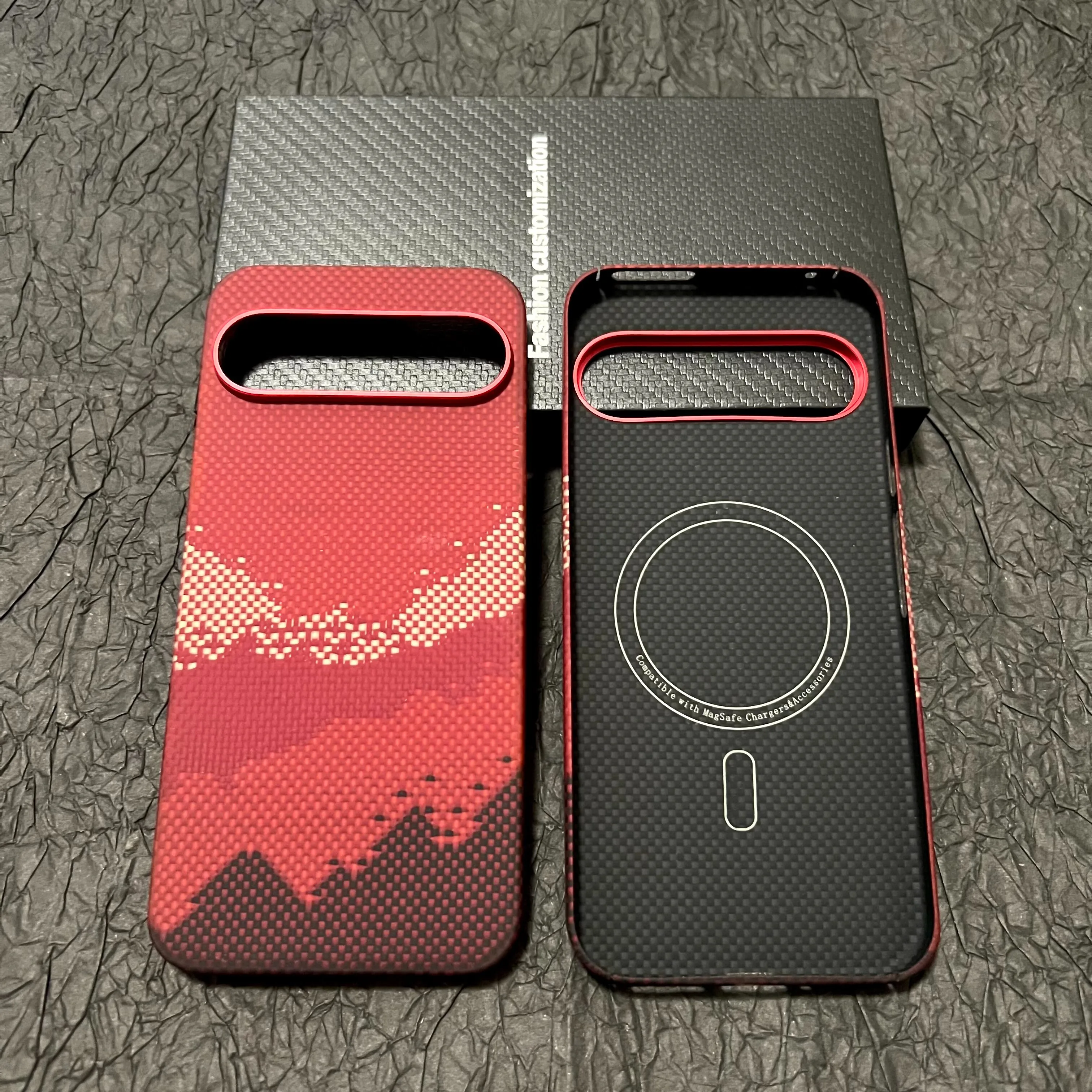 Magnetic Real Aramid Carbon Fiber Phone Case Cover On For Magsafe Google Pixel 9 10 Pro XL 5G Global Pixel 10Pro 10ProXL Magsafe
