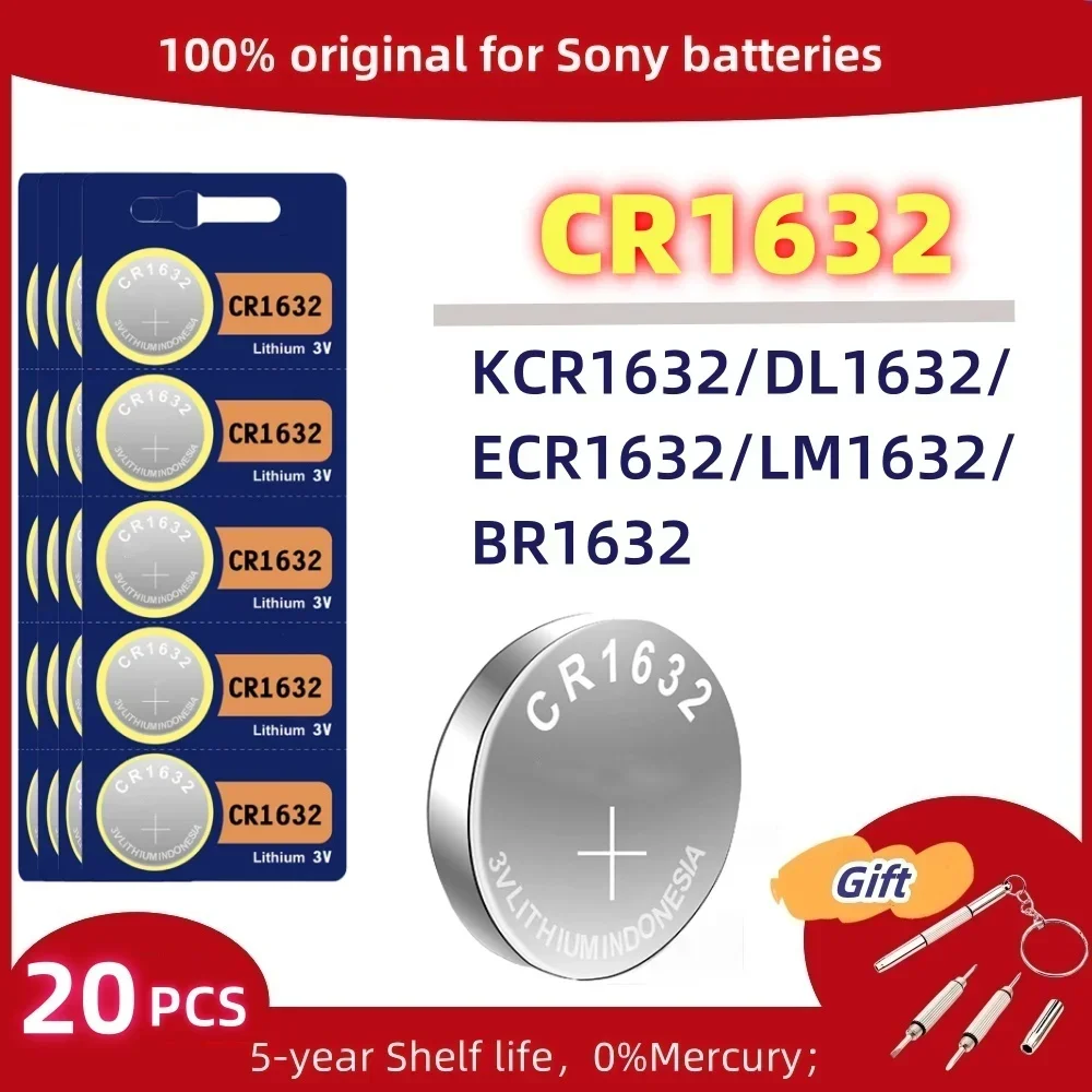 For SONY CR2032 CR2025 CR2016 CR1632 Battery DL2025 BR2025 KCR2025 Car Remote Control Watch Motherboard Scale Button Coin Cells