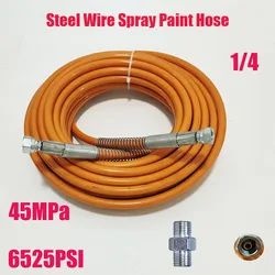 1/4 Inch Airless Spray Hose, Maximum Pressure 6252PSI Spray Machine Universal Ultra Flexible Steel Wire Pipe 0.5m~40m