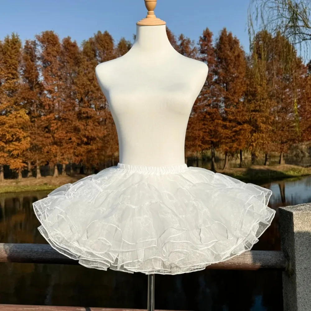 ثوب نسائي لـ A-Linie، Ballkleid، Hochzeitskleid، 4-lagiger Tuhl، uns Reifen، Braütchzeit، Lolita، kurze ثوب نسائي #3