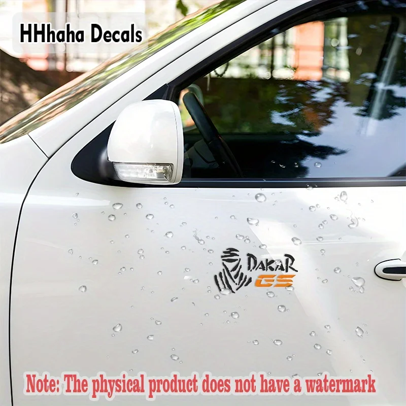 1pc Dakar GS Black Handwritten Style Sticker Transparent Waterproof Vinyl Decal Racing Decor for Motorcycle Car Window Bumper view 5