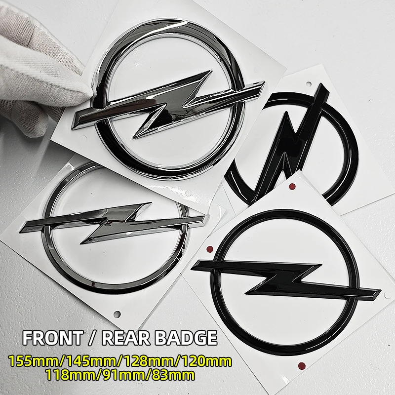 1 unidad Emblema 3D ABS para Parrilla Delantera, Capó, Maletero Trasero y Parachoques de Coche, Adhesivo con Logotipo para Opel Astra Zafira Insignia Corsa OPC