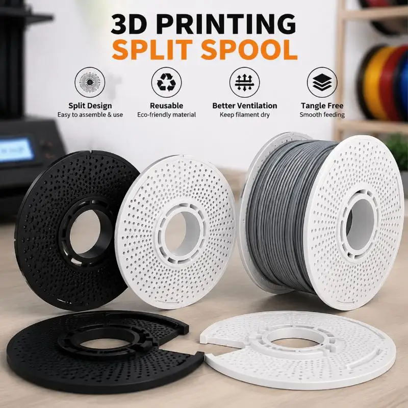 PLA Filament for 3D Printing Low Warp Smooth Surface Finish 1.75mm 1kg Spool for Home Small Business Prototyping