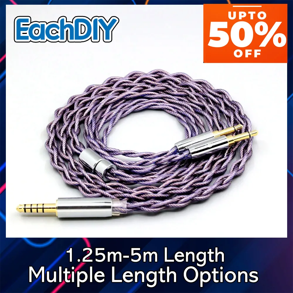 140 النوى litz 7N OCC سماعة كابل ل أونكيو SN-1 JVC HA-SW01 HA-SW02 McIntosh Labs MHP1000 3.5 مللي متر دبوس Type2 1.8 مللي متر 7873 #1