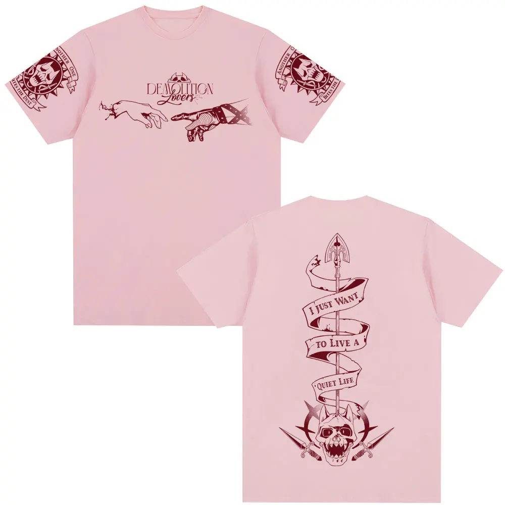 Anime Jojo Bizarre Adventure T-Shirt Killer Queen Manga Graphic T Shirt Men Women Casual Cotton Short Sleeves Oversized T-shirts