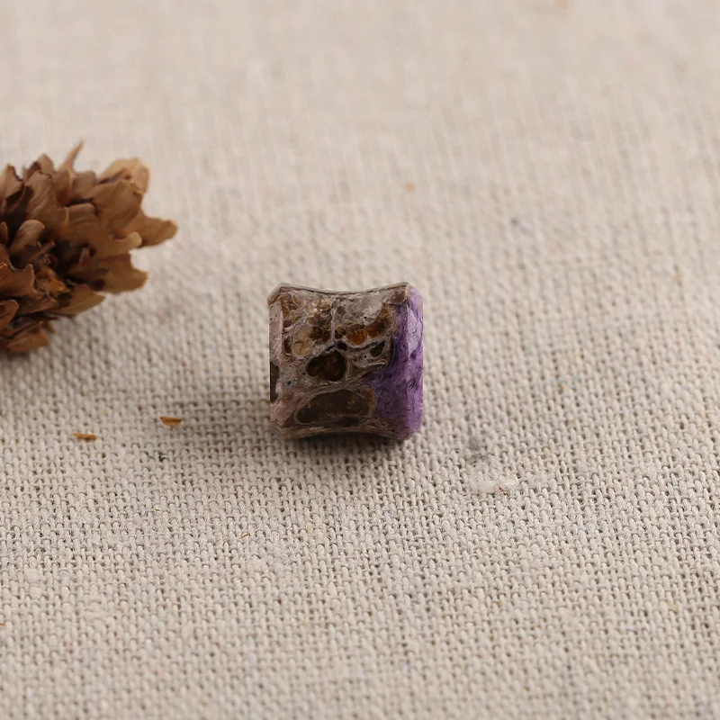 B&F Plug Charoite Pendant Beads, Handmade Natural stones beads, Polished Stones for jewelry Making Supplies