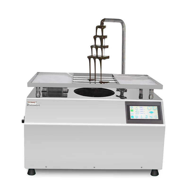 New Chocolate Melting Machine With Vibration Table 220V 110V Oily Chocolate Tempering Heating Machine Touch Screen Commercial