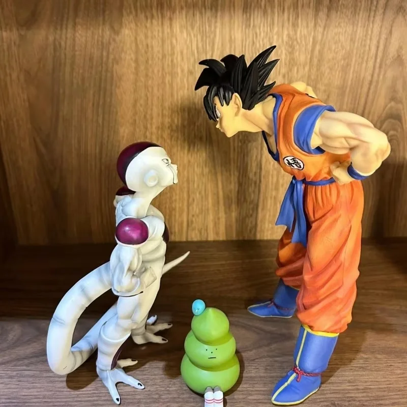 

Коллекционная аниме-фигурка 2024 горячая Распродажа Dragon Ball Gk Son Goku Vs friezс орнаментом, статуэтка, игрушки, подарки на день рождения