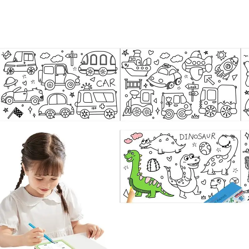 Children's Drawing Roll DIY Painting Drawing Roll Paper Graffiti Scroll DIY Painting Art Supplies Educational Wall Sticker