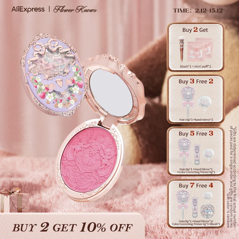 Flower Knows Strawberry Rococo Series Embossed Blush