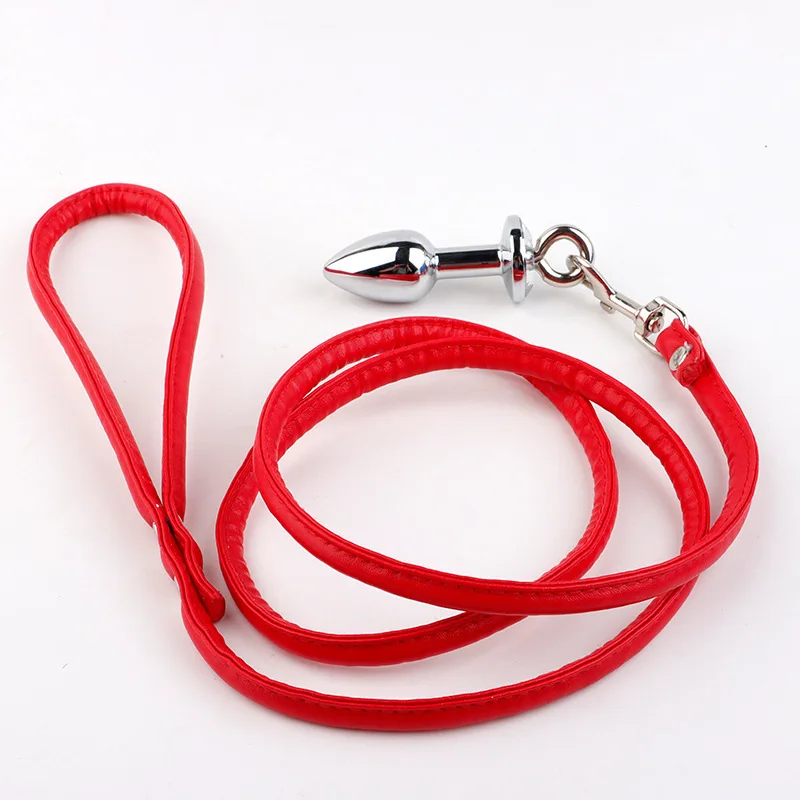 Traction Rope BDSM Entry Level Couples Sex Play Set Chain Metal Anal Plug Dog Command Gay Female Tools Alternative Toys