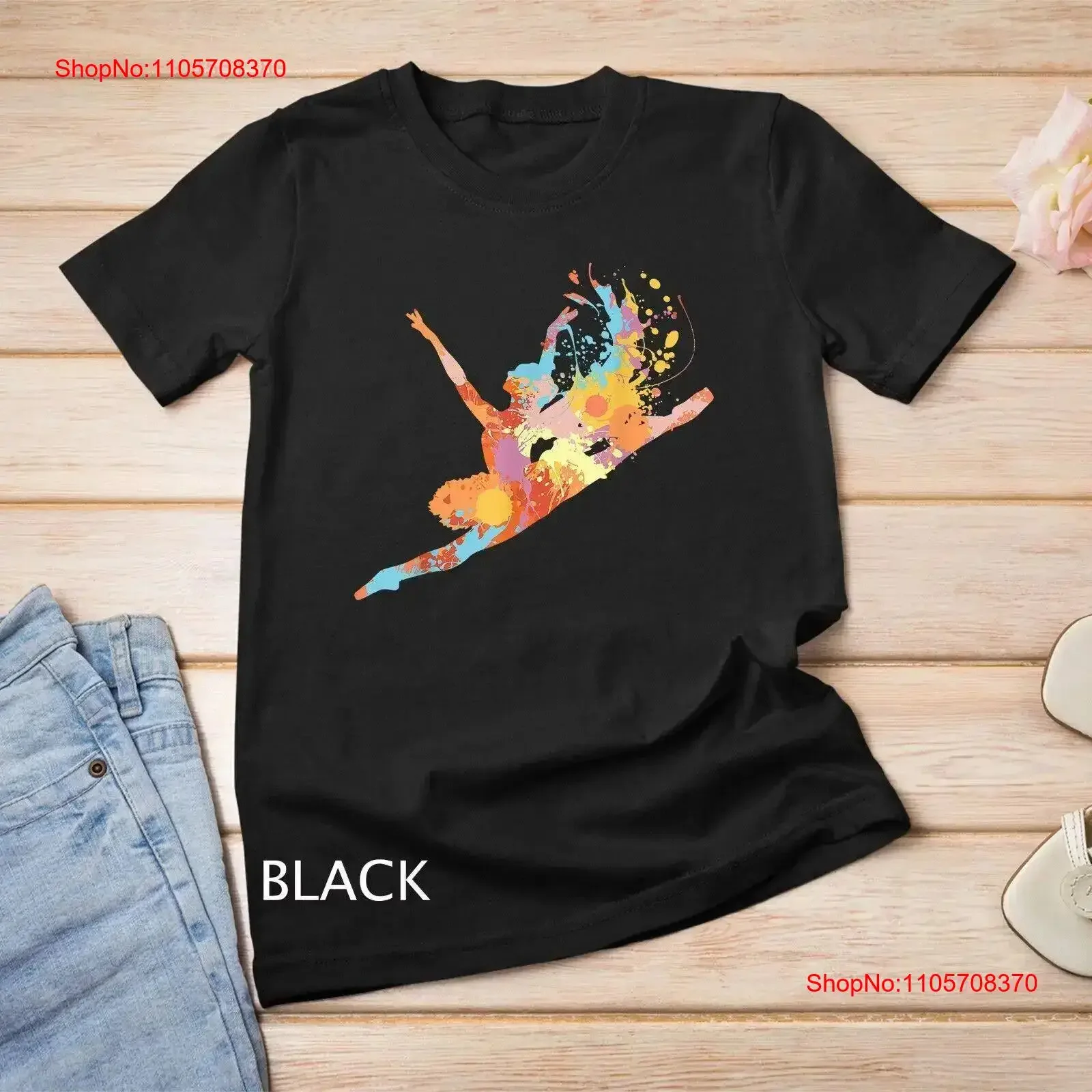 Ballet Dancer Girl Ballerina T Shirt SweaT vintage Washed graphic Stylish homme Casual Soft Top For Everyday Wear Versatile