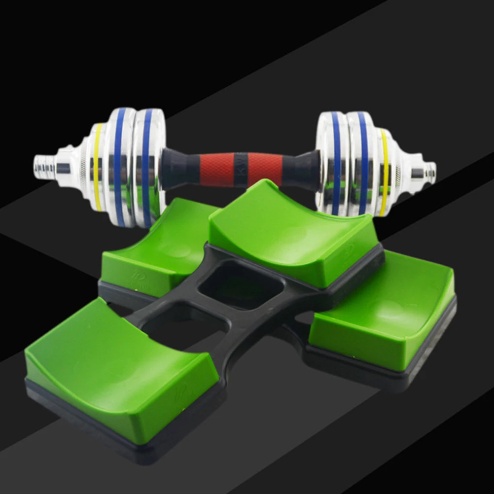 

GAROZATION 4Pcs Dumbbell Rack Set Plastic Weight Holder Stand for Gym Equipment Storage Organizer