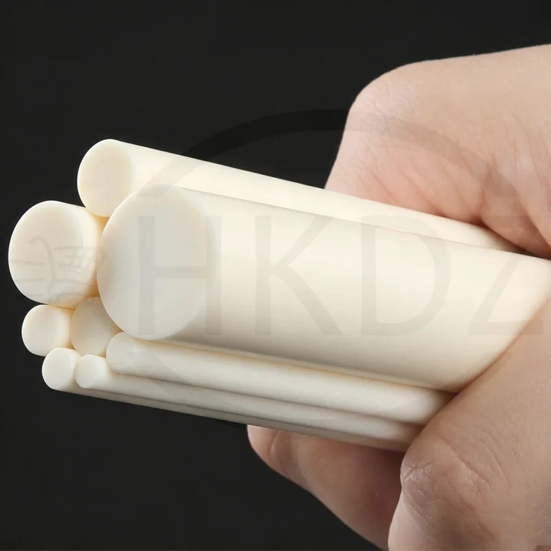 Aluminium Oxide Ceramic Rods High-Temp Resistant Thermal Conductivity Round Bar Ø 0.4 0.5 0.7 0.8 1 1.5 1.8 2 2.5 3 3.5 4 - 60mm