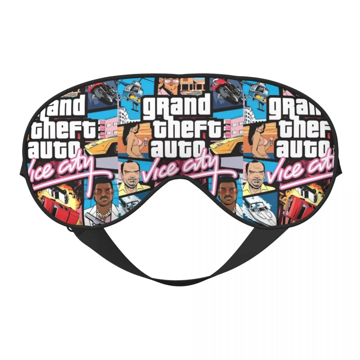 

Grand Theft Auto Vice City Мягкая маска для глаз для сна с повязкой на глаза Видеоигра Обеденный перерыв Мужчины Женщины Повязка на глаз Nap Здоровье Покрытие для глаз