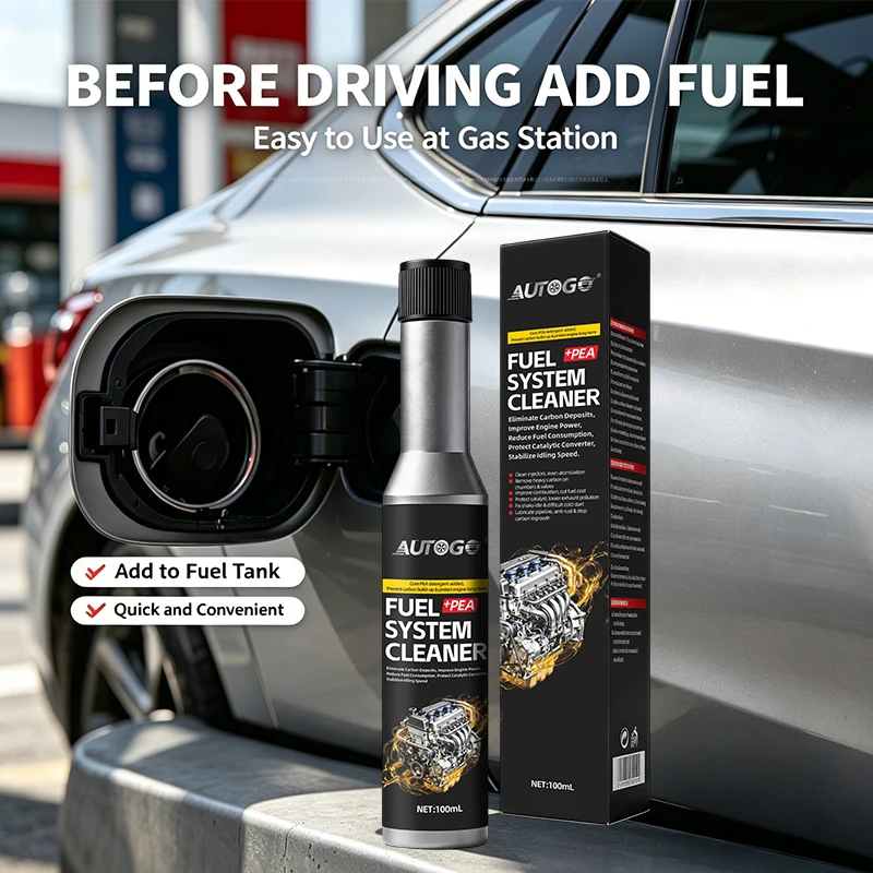 100ml Fuel System Cleaner PEA Carbon Deposit Remover Restore Engine Power Reduce Fuel Consumption Car Fuel Additive