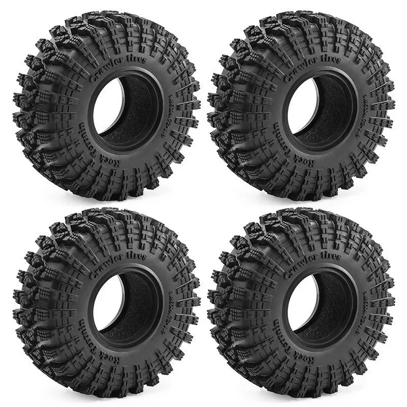 

4pcs 1.9 120mm Climber Tire Skin Climbing Tire for SCX10 90046 D90 TRX4 TRX6 D298