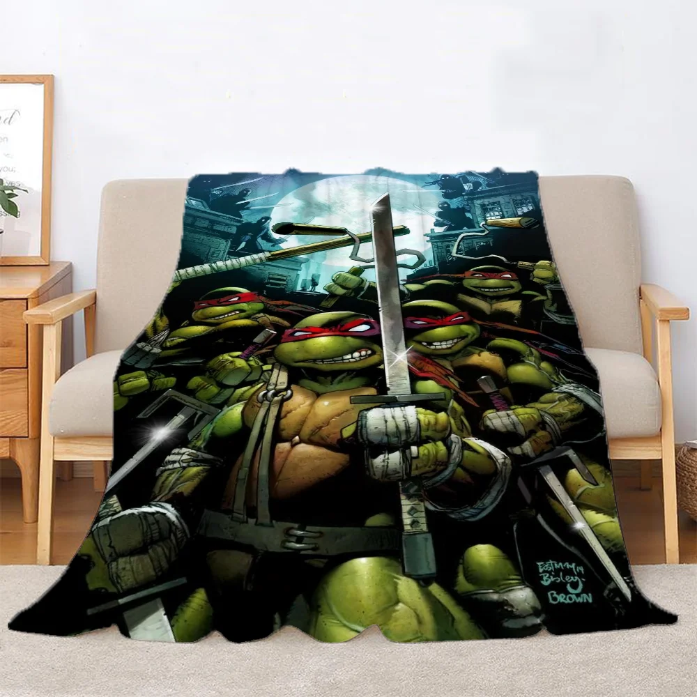 Ninja T-Turtles Character Blanket for Sofas Sofa Blankets & Throws Home Interior Designer Throw Blanket Fluffy Beach Towel Knee