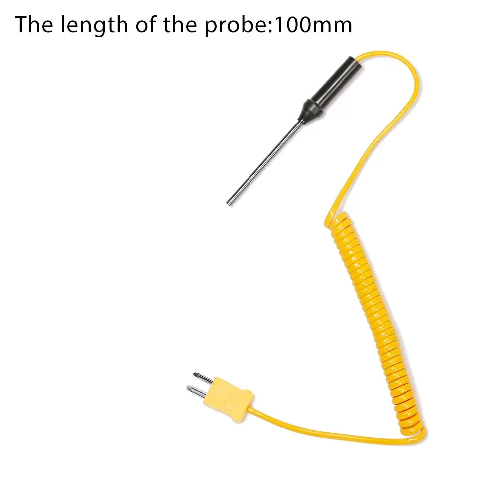 100/150/200/300/500mm -50C to 1200C with Wire Cable K-Type Thermocouple Probe Sensor Measuring Tools Temperature Controller