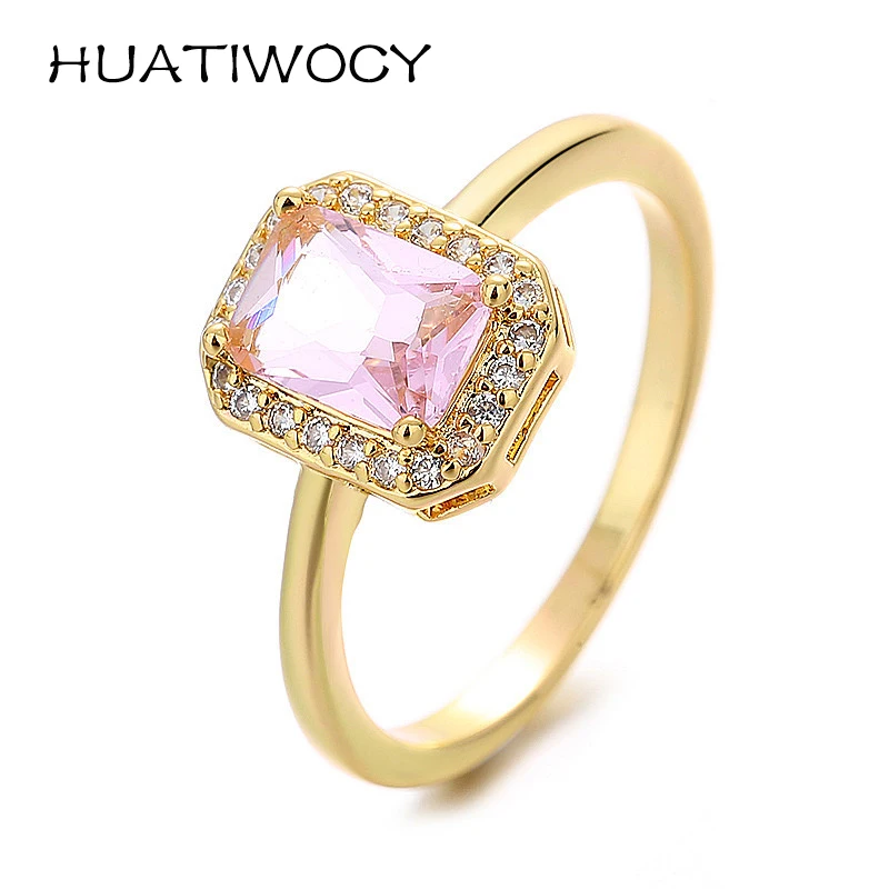 

Elegant Women Ring 925 Silver Jewelry with Pink Zircon Gemstone Finger Rings Accessories for Wedding Party Bridal Gift Wholesale