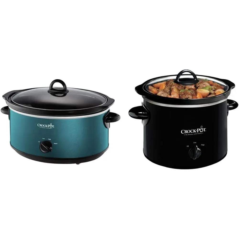 

7 Quart Slow Cooker, 2 Quart Slow Cooker and ood Warmer Bundle
