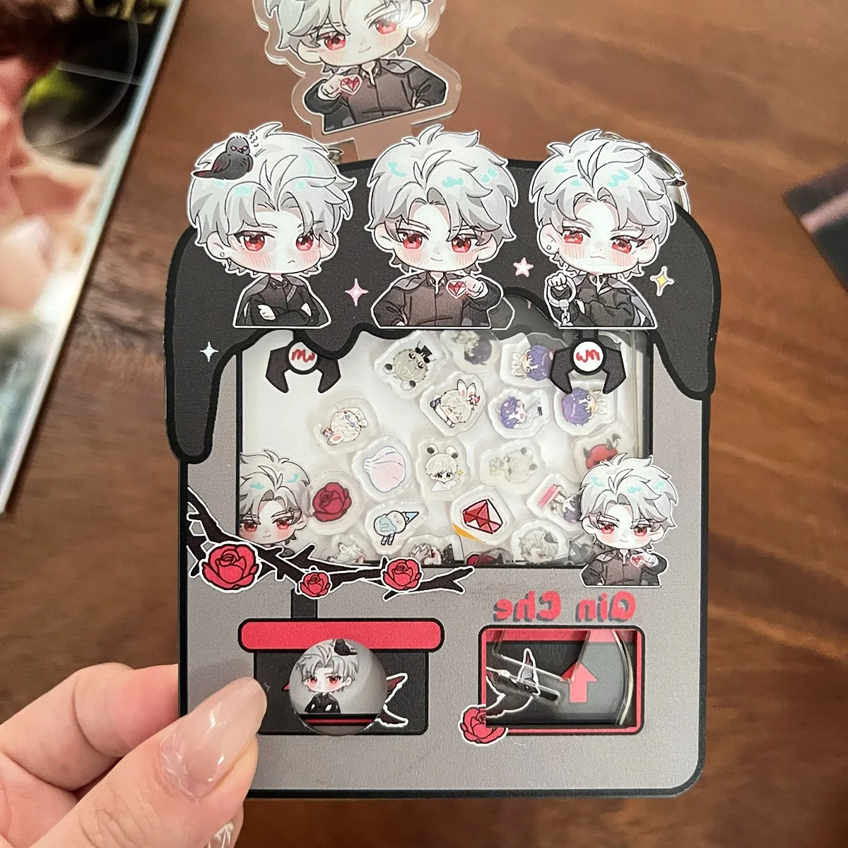 Gacha Machine Love and Deepspace Xavier Rafayel Sylus Zayne Cosplay Gashapon  Acrylic Cartoon Q Version Plaything Gift