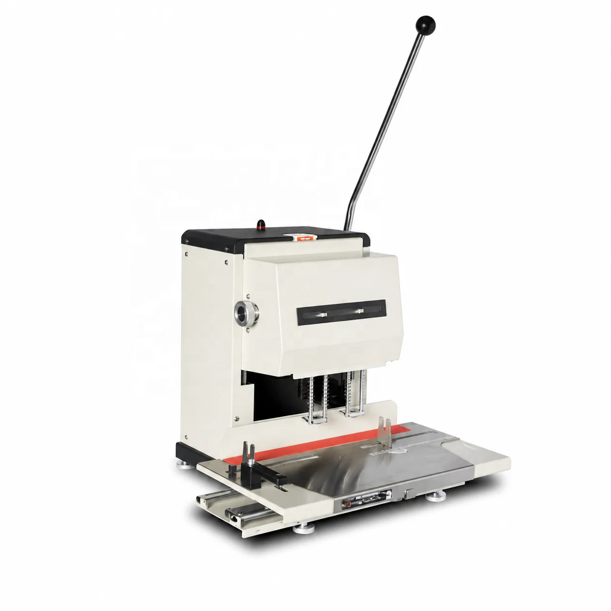 T50A Dual-Spindle Electric Paper Drilling Machine With Movable Table | Adjustable 2-Hole Book Binding Punching Machine