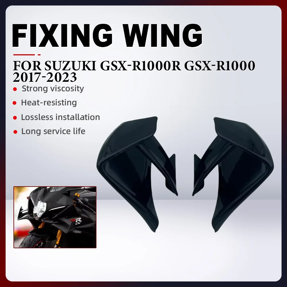 

Motorcycle Fixed Wing Spoiler For SUZUKI GSX-R1000 GSXR1000 GSX-R1000R GSXR1000R 2017-2023 Aerodynamic Windshield Wing Aileron