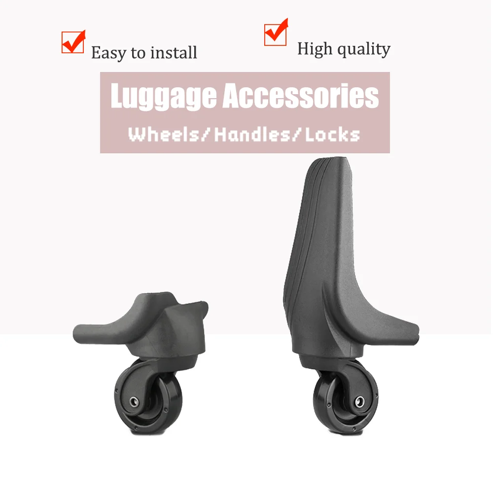 Heavy W067 Duty Soft Casters, 360 Spinner Replacement for Fabric Luggage, Smooth & Quiet Rolling