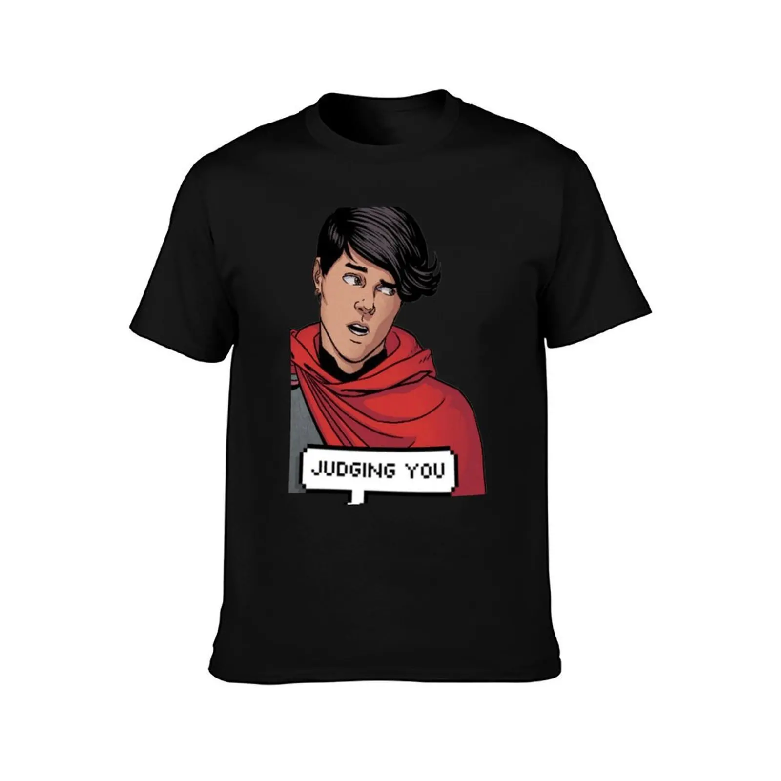Wiccan is judging you T-Shirt, Summer Casual Cotton Tee, Oversized Streetwear Tops, Vintage Graphic Print, Unisex Men Women