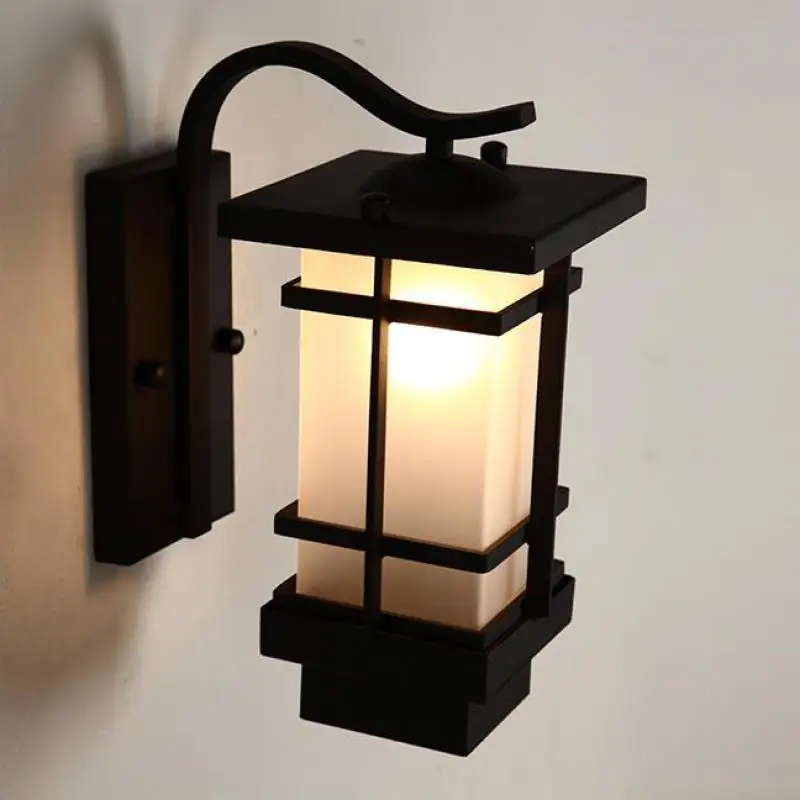 Large Rustic American Outdoor Wall Lamps Vintage Waterproof LED exterior Lighting for Garden Walkway Gate Landscape Street light