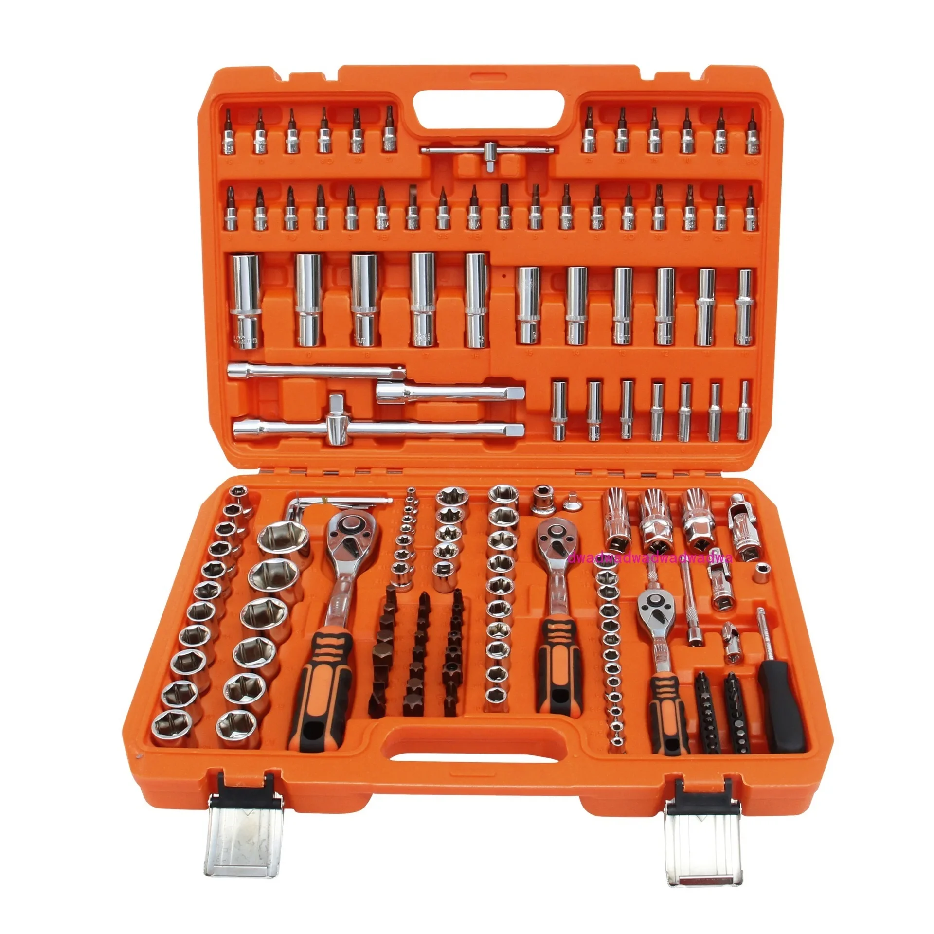 172-Piece socket wrench set with on-board comprehensive tool