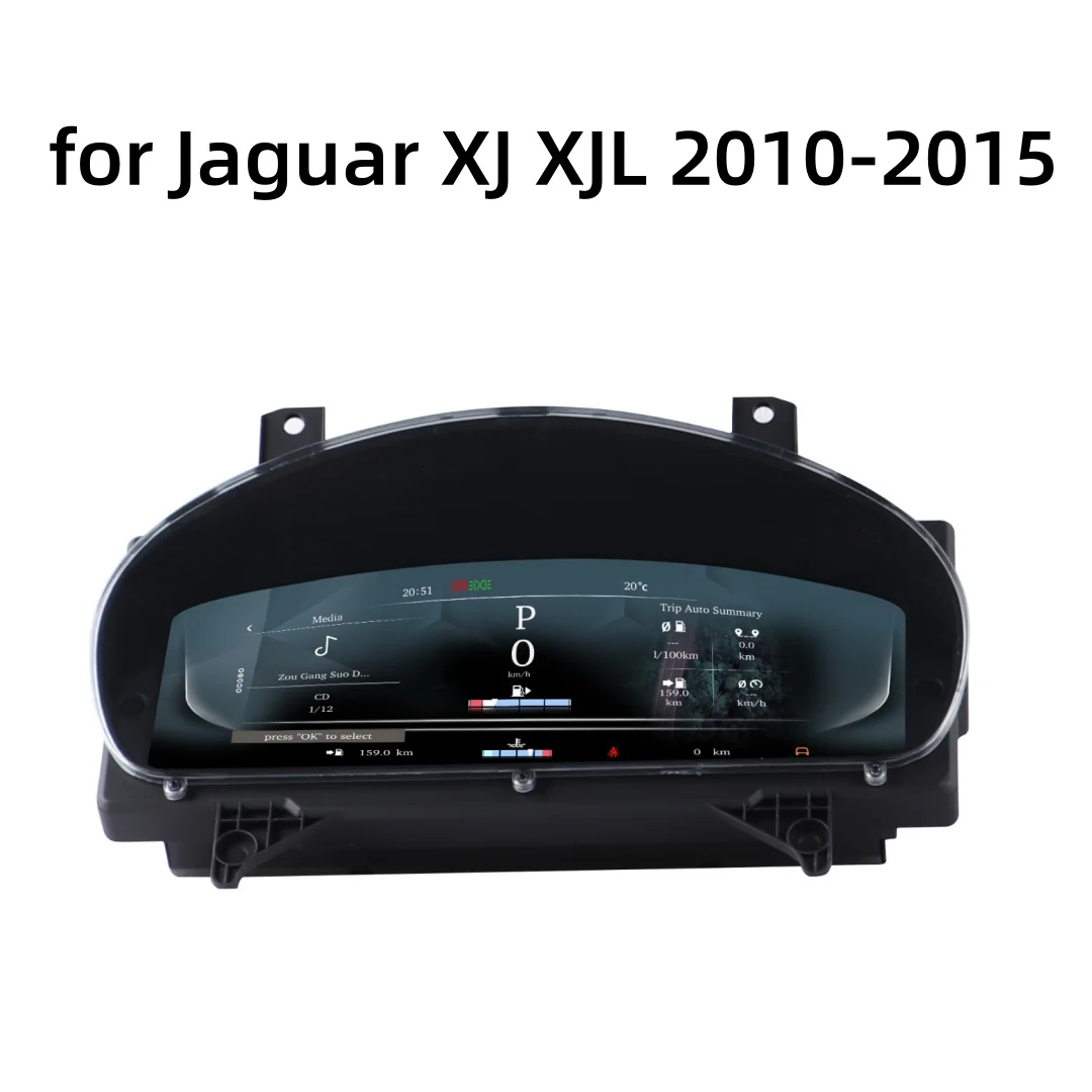 

12.3" Lcd Dashboard Fit for Jaguar XJ XJL 2010-2019 Car Digitale Cluster Instrument Panel Snelheidsmeter Tachometer Odometer