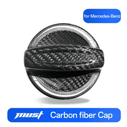 Dry Carbon Fiber Filler Fuel Tank Cap Trim Cover For Mercedes Benz W204 W205 W206 W213 W214 W222 W223 W177 W464 X253 V118 W221
