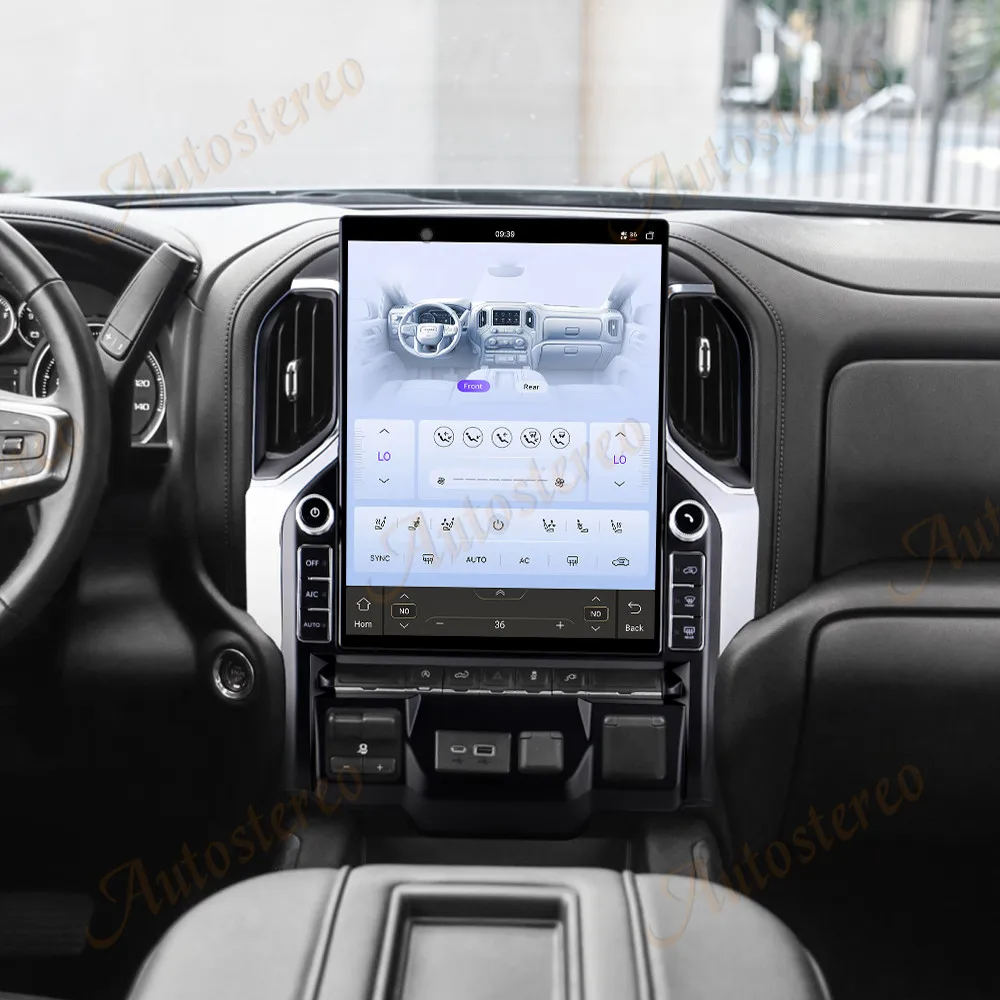 16.2'' 4K For Chevrolet Silverado 2019-2023 Car Radio Carplay Android 14 Vertical Screen Automotive 2 Din Multimedia Auto GPS-
