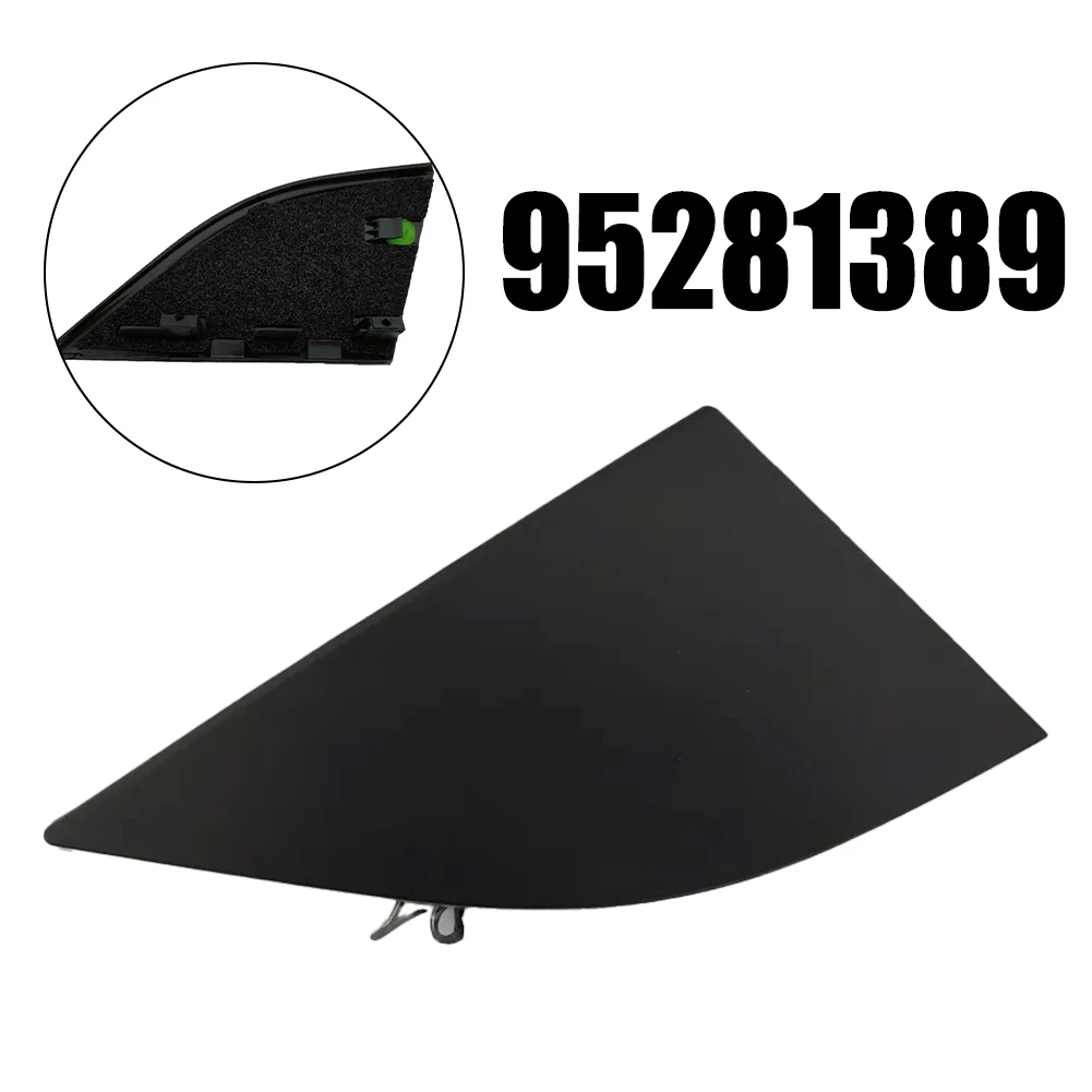 

Car Repair Front Left Mirror Trim Triangle Trim Black Practical Usage Replacement Installation Easy Installation