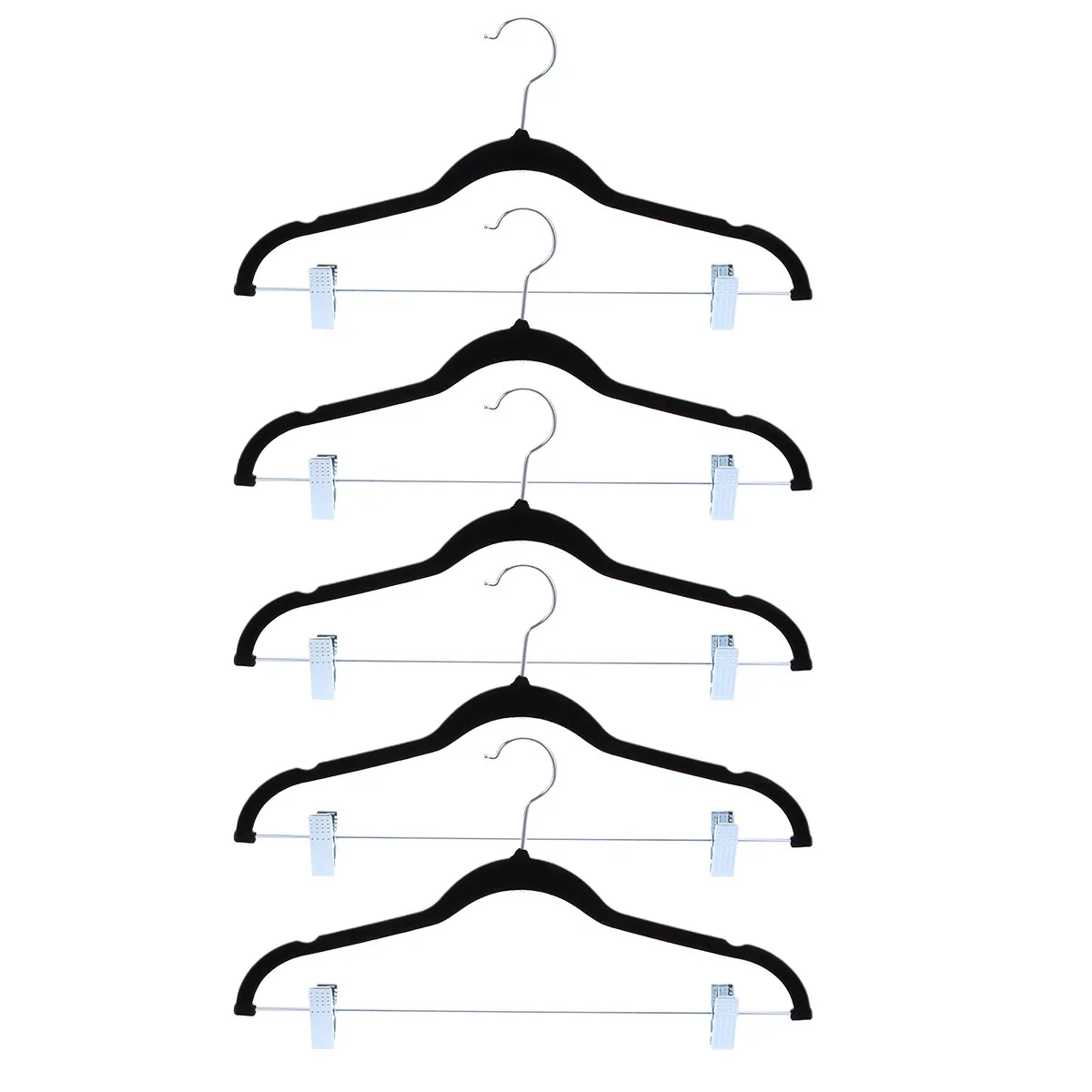 5Pcs Non-Slip Rotating Clip Hanger for Clothes Coats Pants Dresses Organize Closet Wrinkle- Laundry Shop Custom Color