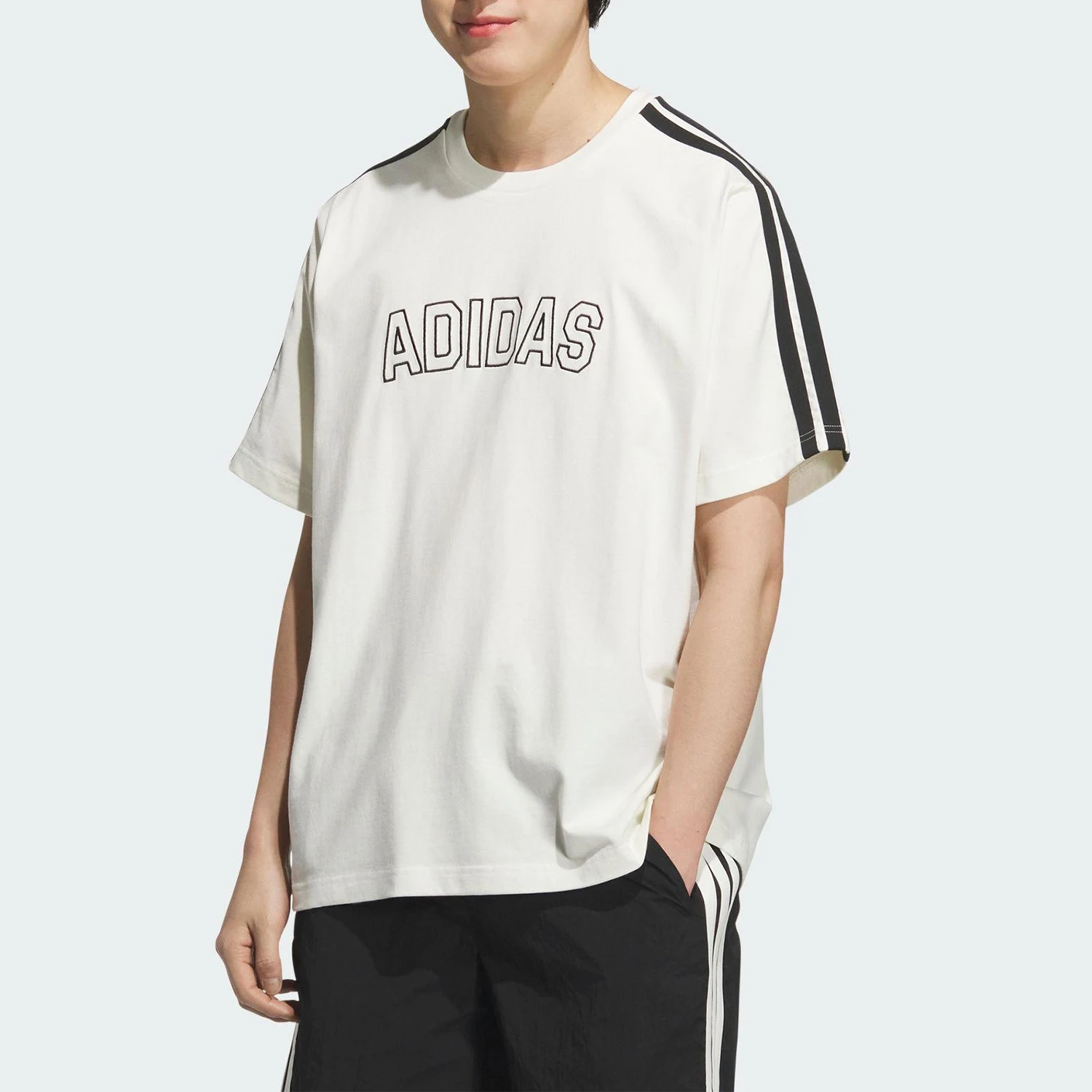 

Adidas 2025 Summer Men's Loose Knit Breathable T-Shirt KC2837