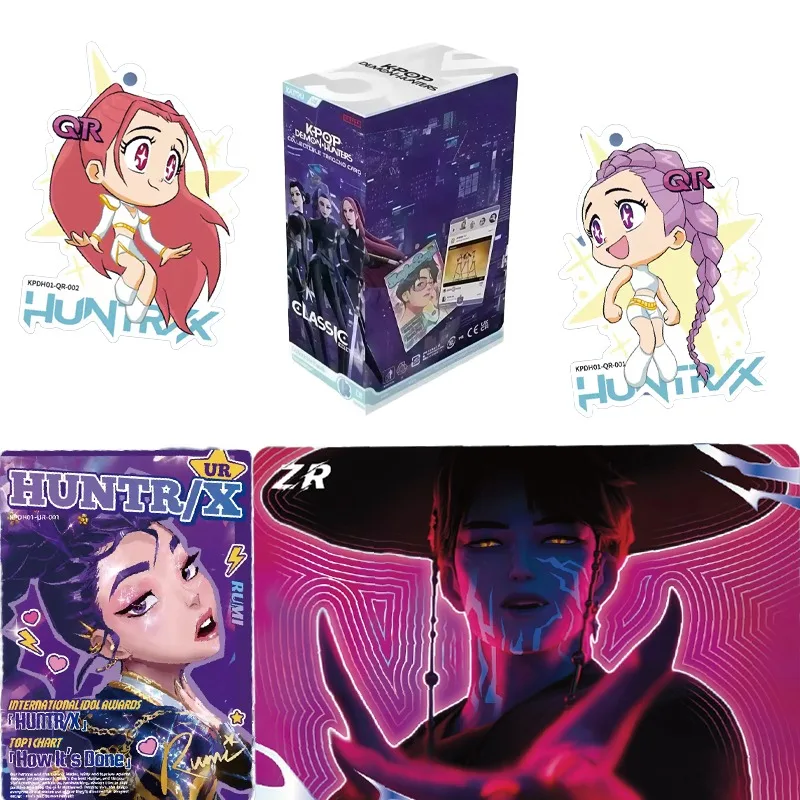 KAYOU Genuine Brand new KPop Demon Hunters Card Classic Bag Idol World Tour Anime Character Collection Card Toy Gift