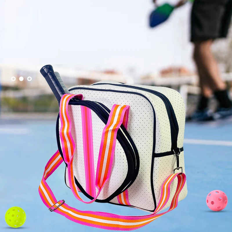 Waterproof Multi-functional Pickleball Bag Neoprene Padel Bags Large Capacity Girl Women Pickleball Padel Tennis Racquet Handbag