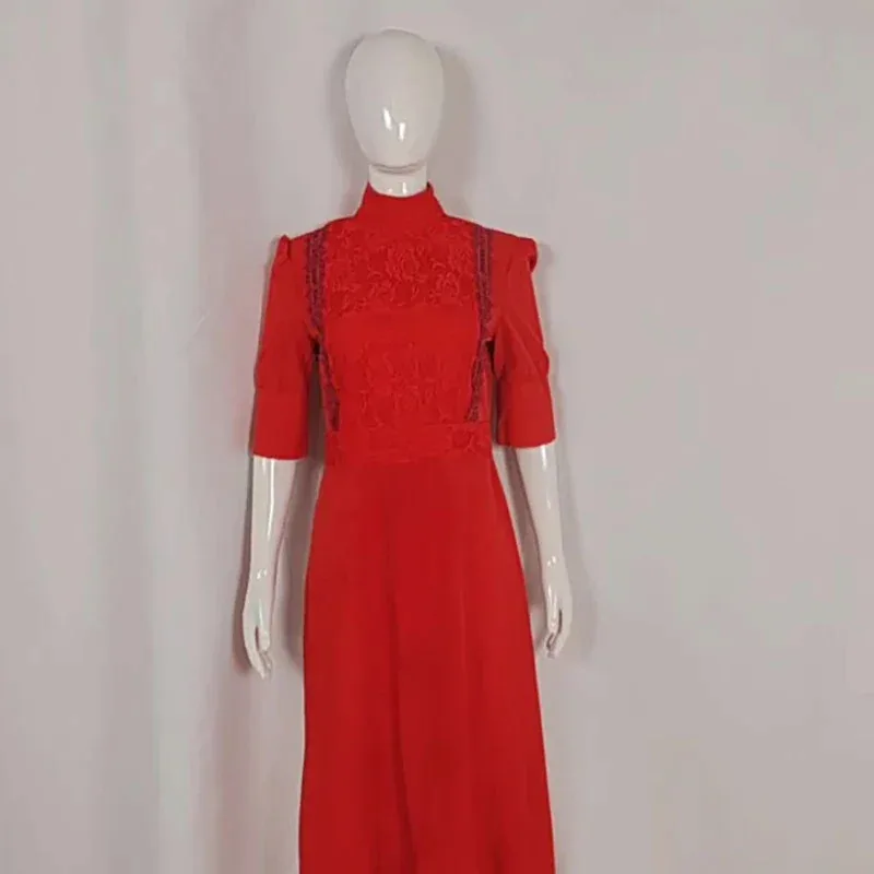 

New 2025 Pearl Cosplay Dress Horror Movie X Film Mia Goth Costume Halloween Party Role Play Outfit For Women Ladies Fashi eqs9X