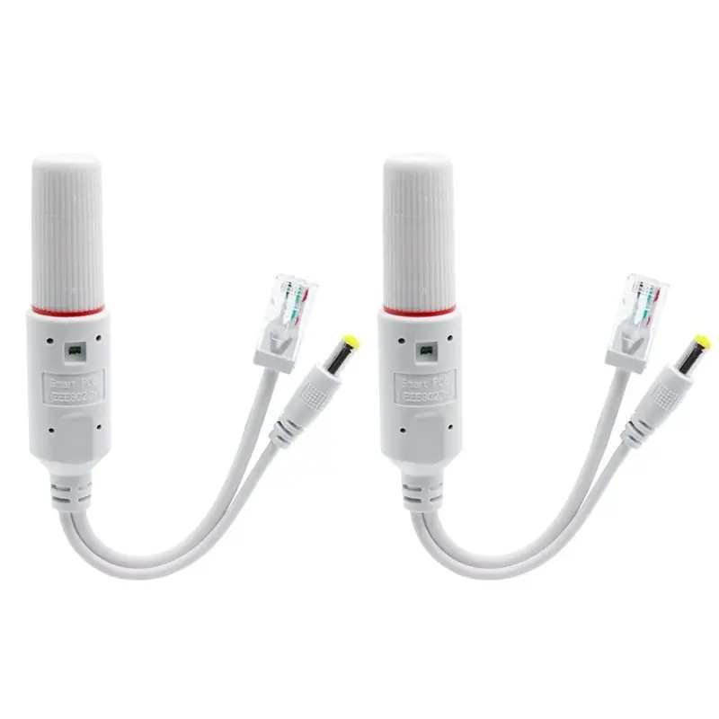 For IP Camera Extender Compatible 48V To 12V POE Splitter With Waterproof Design And Video Power Adapter Cable Supply Module