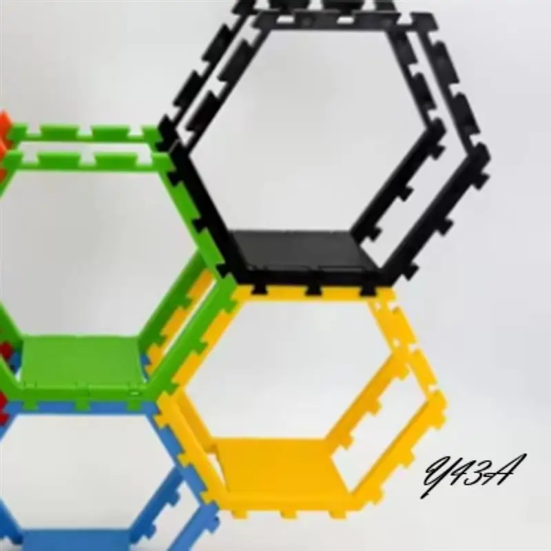 

Y43A-3PCS New Hexagonal Toy Showcase Stand Splicing Honeycomb Storage Rack DIY Toy Storage Tool