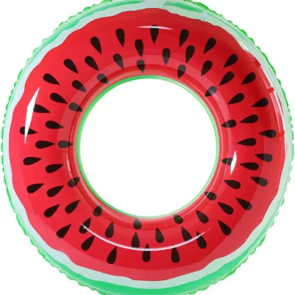 Swim Rings Inflatable Pool Floats Pool Tube Watermelon Pool Toys Swimming Float for River Pool Red 90CM