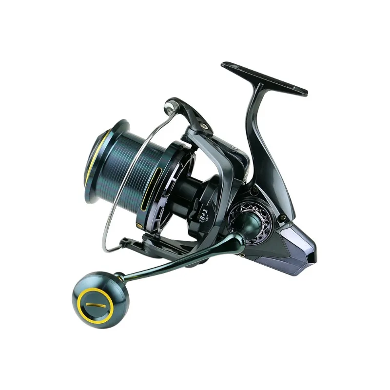 

All-metal Long-range Casting Wheel with Seamless Body, Reel for Sea Fishing, Screw-in Fishing Line Reel Anchor, Reel Guide Rod