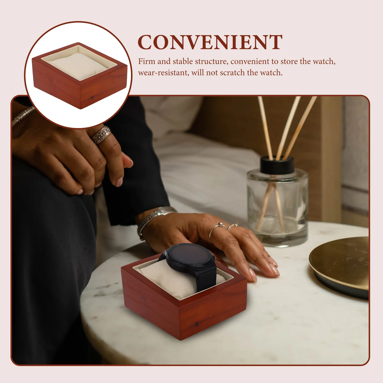 

Box Wooden Storage Case For Jewelry Bracelet Organizer, Watch Packing Box, Bracelet Display Box, Jewelry Display Container,