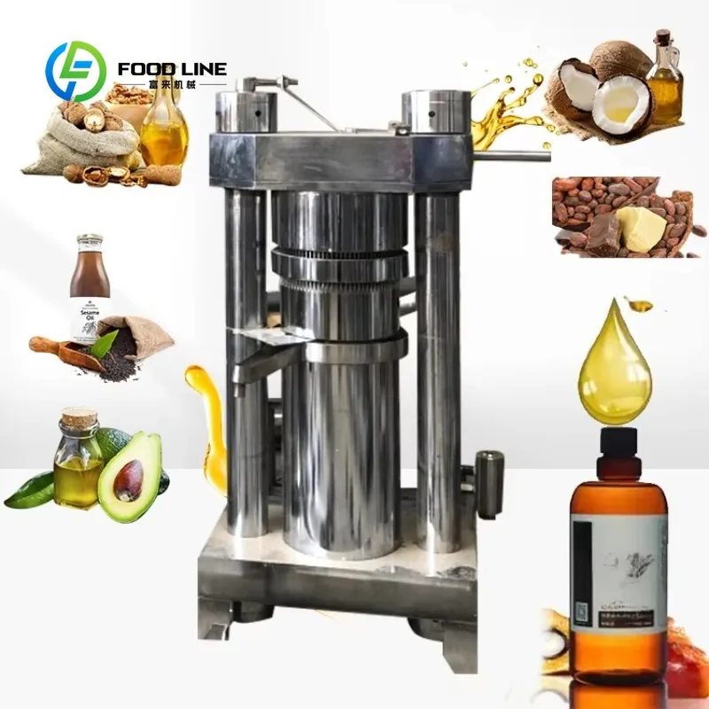 Automatically Cocoa Butter Press Machine Oil Extraction Machine Hydraulic Cold Press Oil Extractor for Cocoa Beans